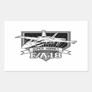 Sticker Rectangulaire F18 Super Hornet
