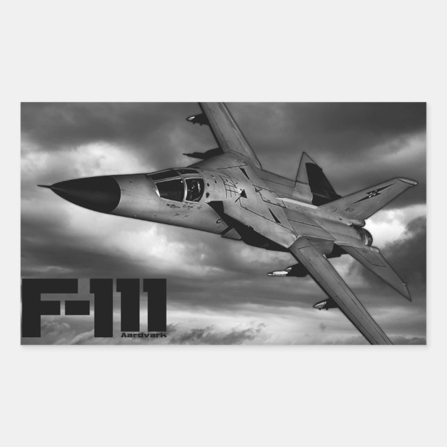 Sticker Rectangulaire F-111 Aardvark (Devant)