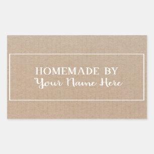 Sticker Rectangulaire Fabriqué Maison Par Coca-Cie Cake Vintage