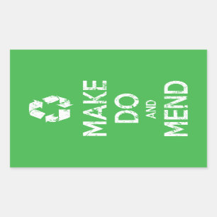 Sticker Rectangulaire Faire et réparer