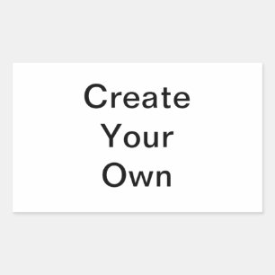 STICKER RECTANGULAIRE FAITES VOTRE PROPRE