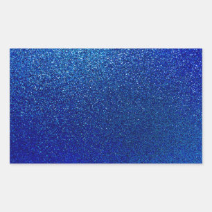 Sticker Rectangulaire Faux Blue Parties scintillant Arrière - plan Spark