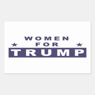 Sticker Rectangulaire Femmes pour Trump 2016