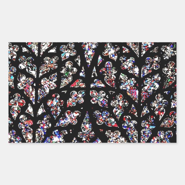 Sticker Rectangulaire Fenêtre en verre (Devant)