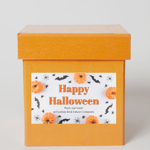 Sticker Rectangulaire Fête d'Halloween personnalisée pour l'entreprise