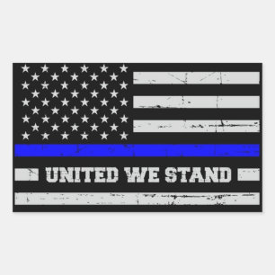 Sticker Rectangulaire Feuille d'autocollant Blue Lives Matt
