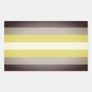 Sticker Rectangulaire Fierté de Demigender