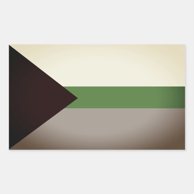 Sticker Rectangulaire Fierté démiomantique (Devant)