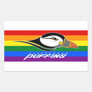 Sticker Rectangulaire Fierté des Puffins