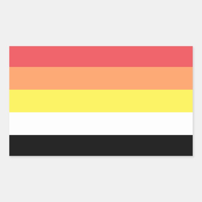 Sticker Rectangulaire Fierté Lithsexuelle (Devant)