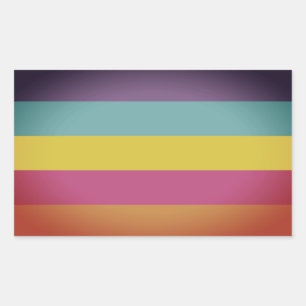 Sticker Rectangulaire Fierté non binaire de genre