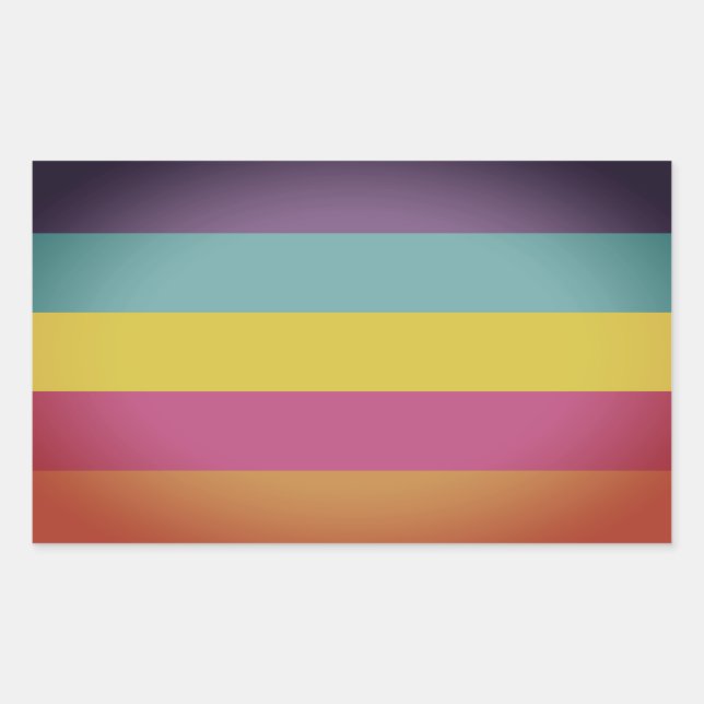 Sticker Rectangulaire Fierté non binaire de genre (Devant)