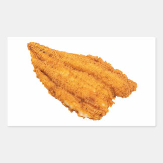 Sticker Rectangulaire Filet de poisson frit croustillant du Sud