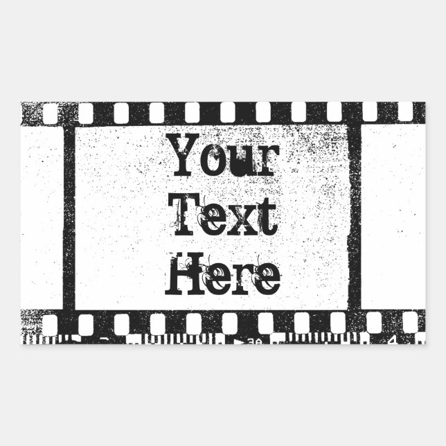 Sticker Rectangulaire Film 35mm (Devant)