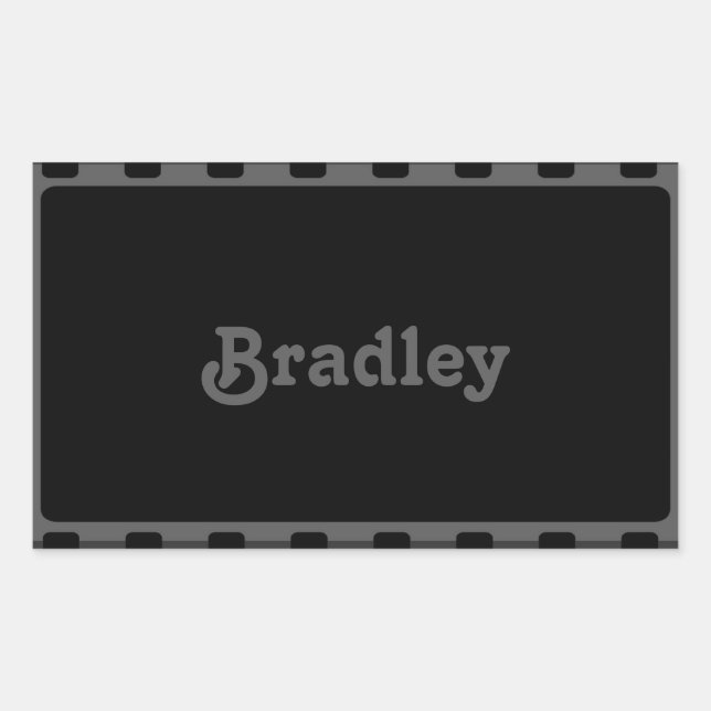 Sticker Rectangulaire Film négatif de la caméra de nom personnalisé (Devant)