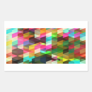 Sticker Rectangulaire Fine Cool Abstraite Cute Girly Retro Mode
