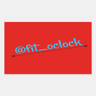 Sticker Rectangulaire Fit O'clock Gains Jour Lifting