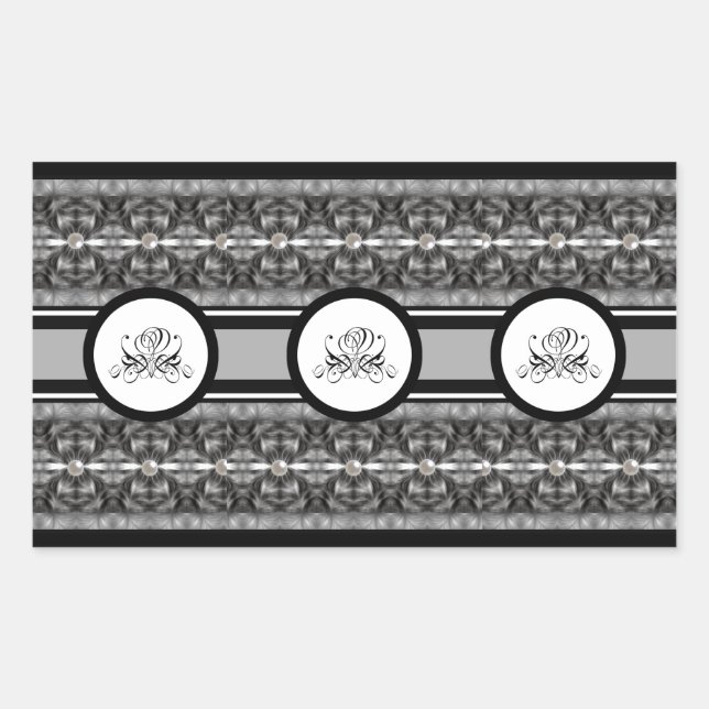 Sticker Rectangulaire Fleur funéraire (Devant)