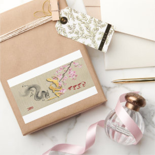 Sticker Rectangulaire Fleur Nouvel An vietnamien du Dragon RcS