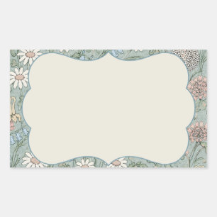 Sticker Rectangulaire Fleur sauvage Cottagecore vintage