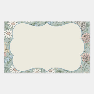 Sticker Rectangulaire Fleur sauvage Cottagecore vintage