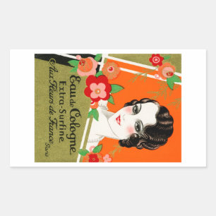 Sticker Rectangulaire Fleurs de France parfum 1925