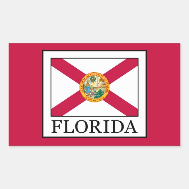 Sticker Rectangulaire Floride (Devant)