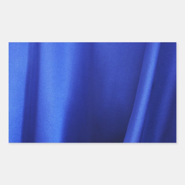Sticker Rectangulaire Flow Blue Silk Fabric Abstrait (Devant)