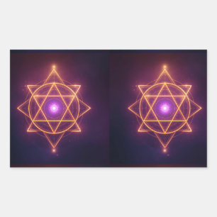 Sticker Rectangulaire Flux d'énergie divine Diwali ArtivaNest