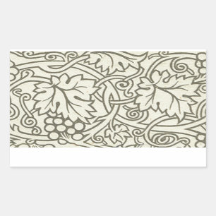 Sticker Rectangulaire Fond d'écran William Morris Grapevine Sage