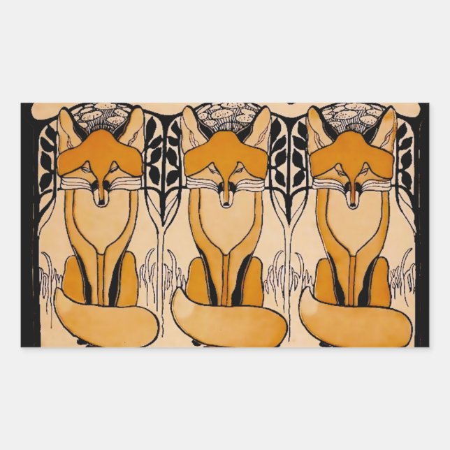 Sticker Rectangulaire Foxy (Devant)