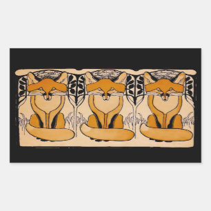 Sticker Rectangulaire Foxy