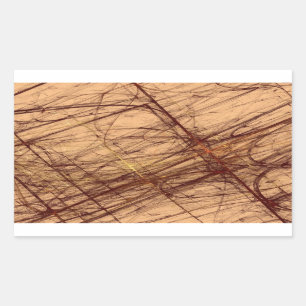 Sticker rectangulaire fractal Brown Grunge Abstrai