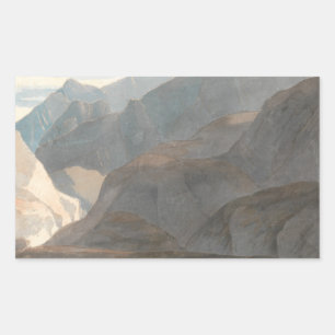 Sticker Rectangulaire Francis Towne - Sur le lac de Côme