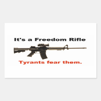 Sticker Rectangulaire Freedom Rifle