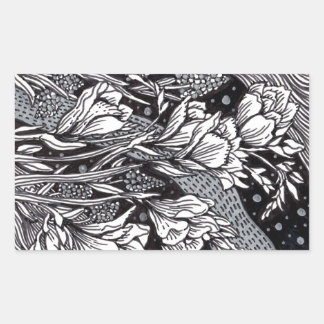 Sticker Rectangulaire Freesias