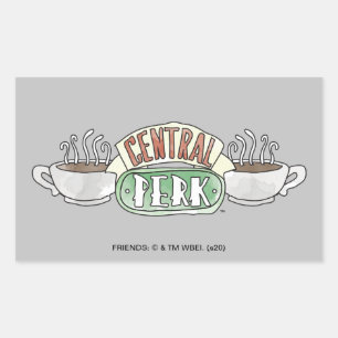 Sticker Rectangulaire FRIENDS™ Logo Central Perk Watercolor