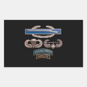 Sticker Rectangulaire Garde forestière aéroportée de l'assaut aérien