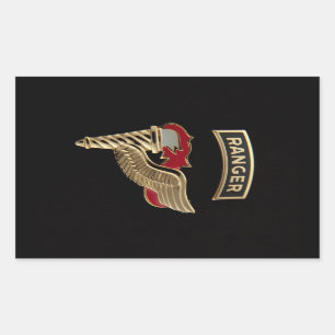 Sticker Rectangulaire Garde forestière d'orienteur
