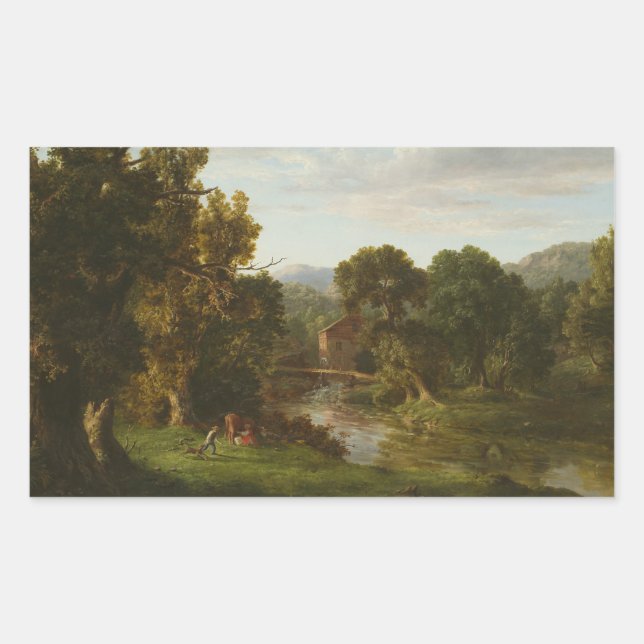 Sticker Rectangulaire George Inness - L'Ancien Moulin (Devant)