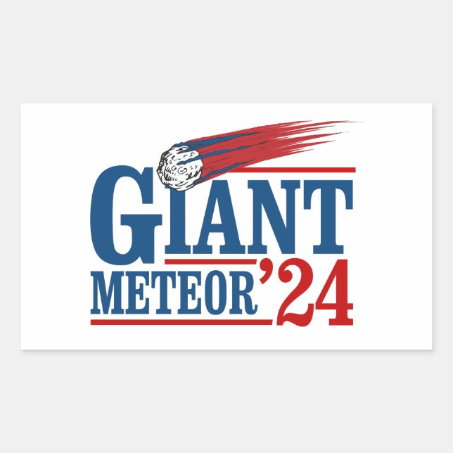 Sticker Rectangulaire Giant Meteor 2024 (Devant)