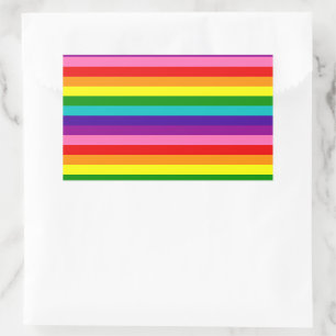 Sticker Rectangulaire Gilbert Baker Gay pride drapeau Rainbow Stripe