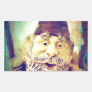 Sticker Rectangulaire Gnome Grunge