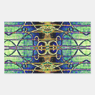 Sticker Rectangulaire Golden Etching