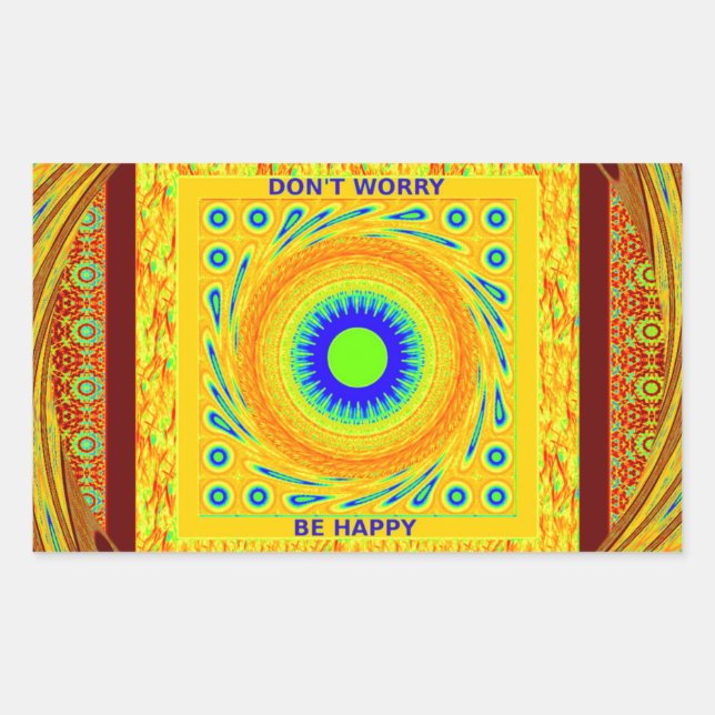 Sticker Rectangulaire Golden Red African traditionnel Color Vector Desig (Devant)