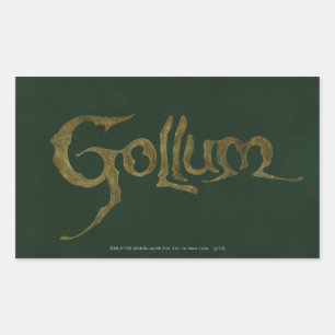 Sticker Rectangulaire GOLLUM™ Nom - Texté