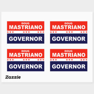 Sticker Rectangulaire Gouverneur de Doug Mastriano en Pennsylvanie