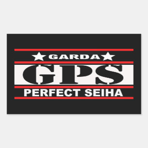 STICKER RECTANGULAIRE GPS