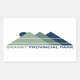Sticker Rectangulaire Granby Provincial Park Mountain Sun