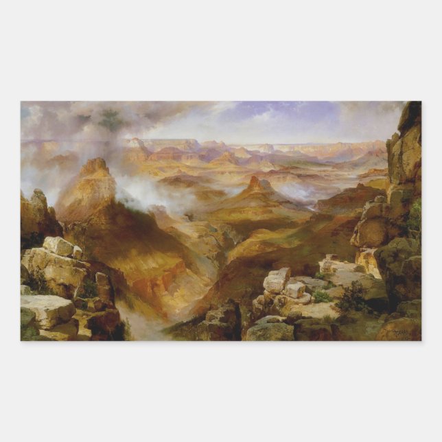 Sticker Rectangulaire Grand Canyon du Colorado (Devant)